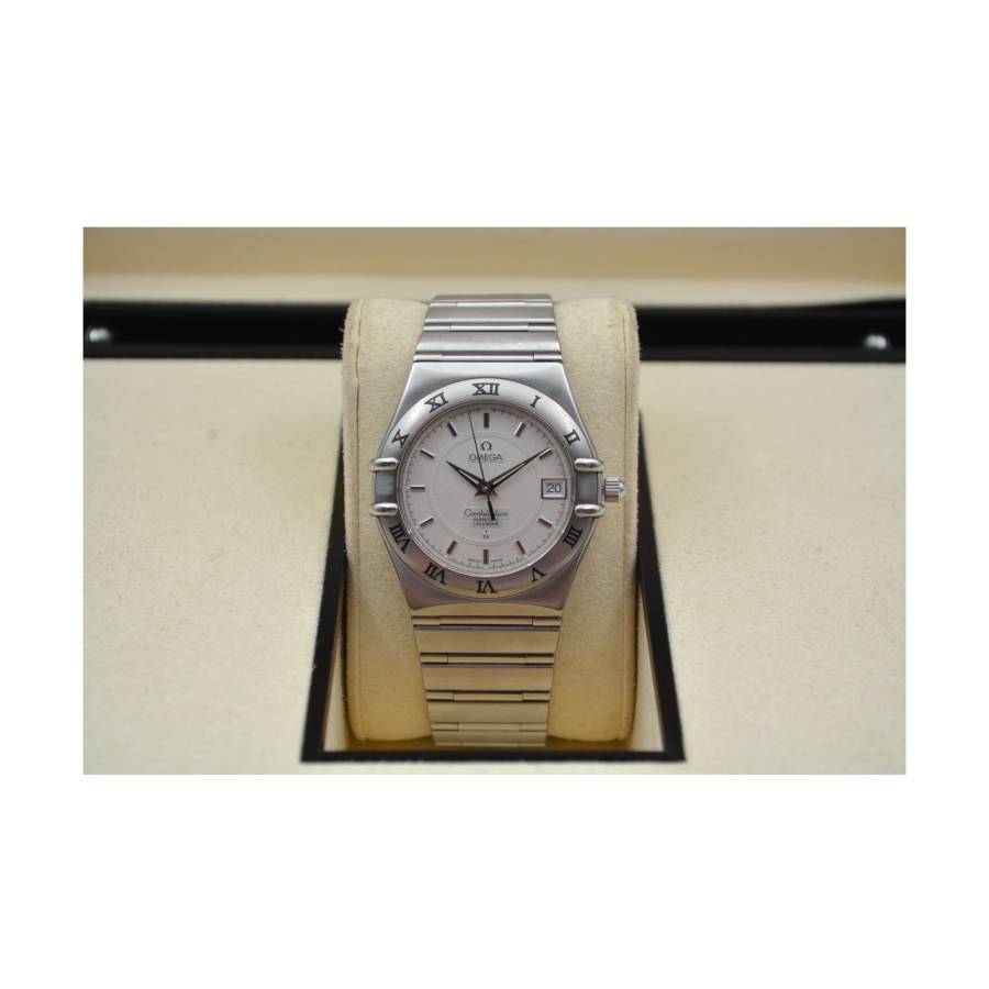 OMEGA CONSTELLATION PERPETUAL CALENDAR 35.5MM STAINLESS STEEL QUARTZ REF: 396.1202/1552.30.00