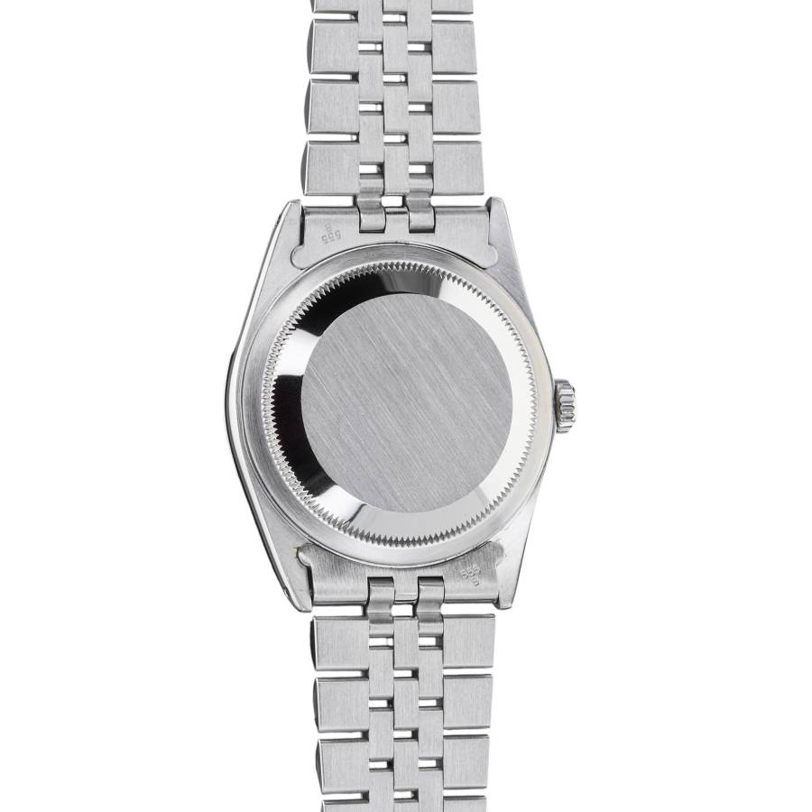 ROLEX DATEJUST 36MM BLACK DIAMOND DIAL STEEL JUBILEE FULL SET 1991 REF: 16234